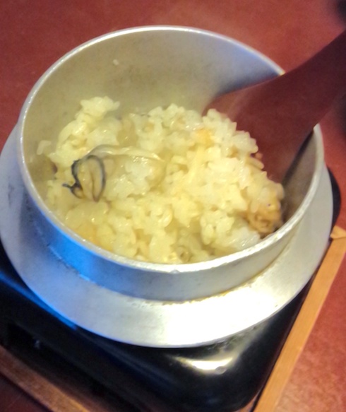 牡蠣の釜飯