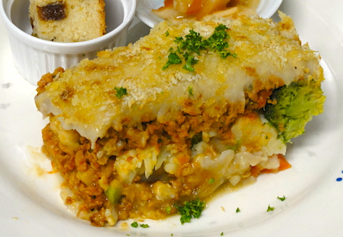 大豆ミートラザニア